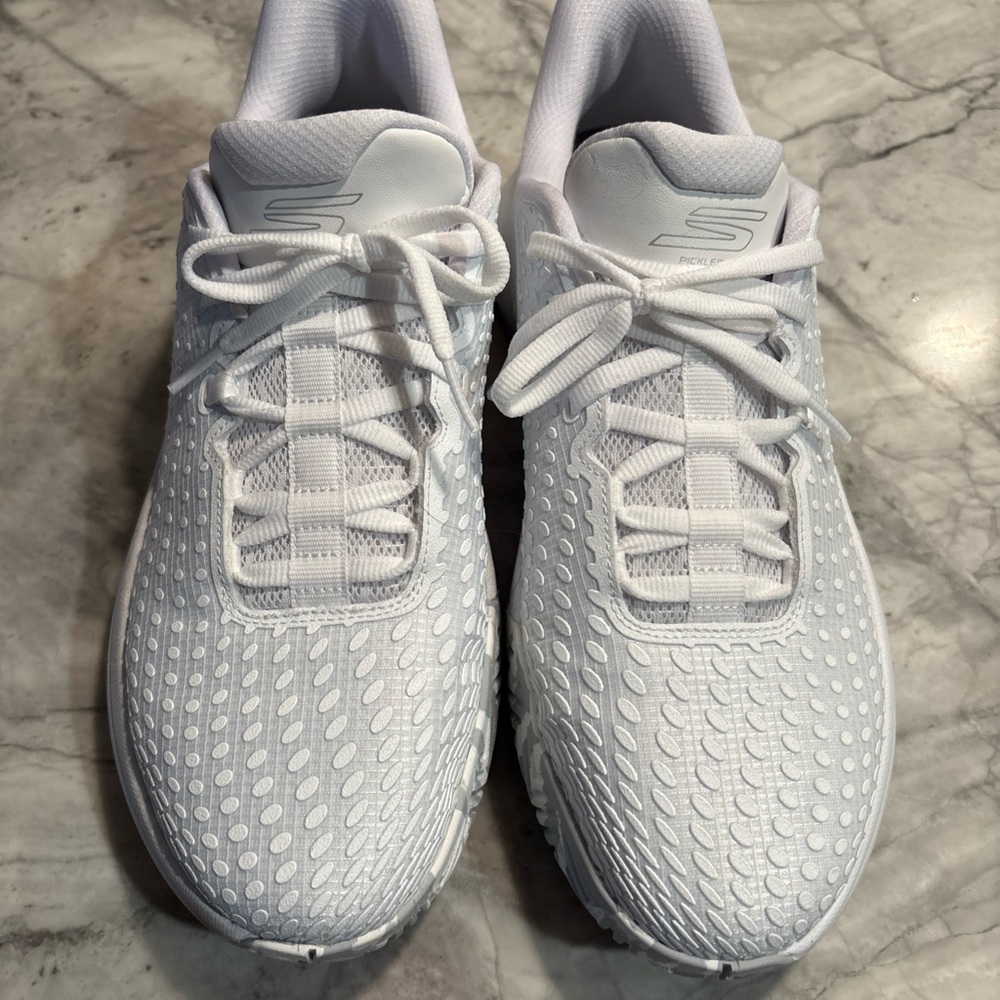 Skechers White pickleball SKX archfit Goodyear Textured Sneakers